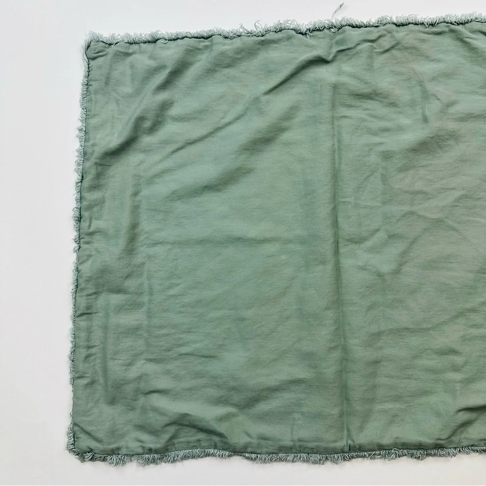 Casaluna Linen Blend Pillow Sham Standard Size Green
